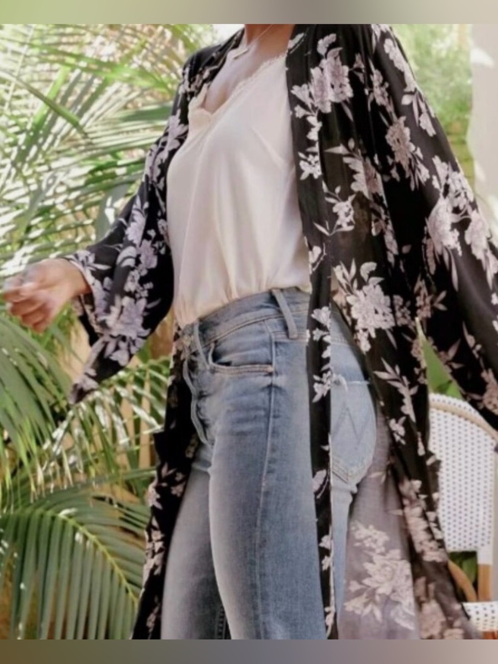 Spiritual Gangster Maya floral duster/kimono one size